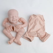 22inch DIY Realistic Reborn Doll Kit Limbs Cloth Body Sleeping Baby Vinyl Head