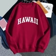 thumbnail image 2 of Ketyyh-chn99 Women Tops and Blouses 2024 Loose Soft Long Sleeve Pullover Tops Shirts Red,L, 2 of 3
