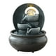 thumbnail image 1 of Fuente de cascada para interiores, fuente de mesa de piedra artificial, fuente de agua decorativa Estilo A, 1 of 9