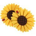 thumbnail image 4 of 2pcs girasol estilo clip de la cortina de la cortina de la correa de la hebilla de la cortina (amarillo), 4 of 5