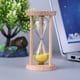 thumbnail image 2 of Reloj De Arena Decoración Hölzerne Sanduhr 3 Minuten Sanduhr Sanduhr Zahnbürstentimer (Gelb) Tmvgtek Libre de BPA, 2 of 8