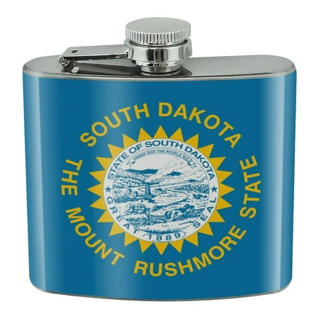 

South Dakota State Flag Stainless Steel 5oz Hip Drink Kidney Flask