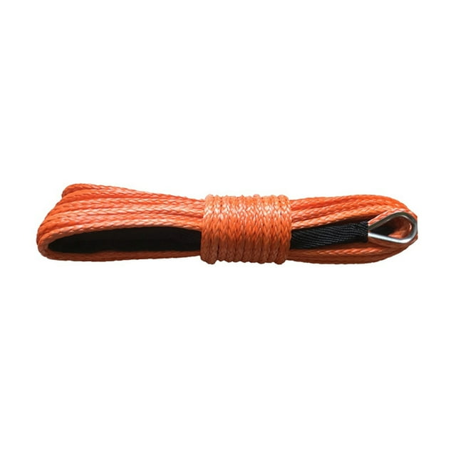 Synthetic Winch Line Cable Rope 8mm X 40m UHMWPE Synthetic Winch Rope With Hook For 4x4/ATV/UTV/SUV/Offroad Recove