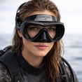 thumbnail image 4 of Cressi A1 Mask Diving Scuba Anti-Fog Clear Single Lens, Adult, Black Graphite, 4 of 4