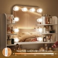 thumbnail image 4 of Makeapile 1 Piece Adult Contemporary LED Lights Vanity Table Set White Solid Color, 4 of 8