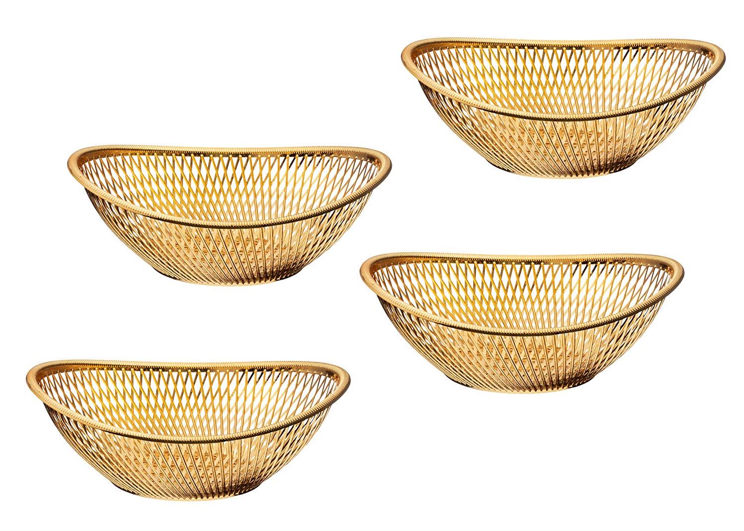 Impressive Creations Reusable Decorative Serving Basket Plastic Fruit