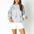 thumbnail image 6 of UAMVSH Hoodies for Women Long Sleeve Drawstring Tie Dye Pullover Tops Casual Loose Sweatshirt Fall Fashion, 6 of 7