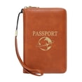 thumbnail image 2 of RFID Passport Holder for Travel, RFID Passport Wallet, Family Passport Holder, Passport Holder for Travel Women, Travel Passport Wallet with Zipper, Multi Functional Passport Wallet 1Pcs, 2 of 9