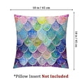thumbnail image 4 of Mermaid Throw Pillow Cover Pink Sequins Fish Scales Heavy Duty Decorative Pillow Case Home Decor Square Pillowcase, 4 of 7