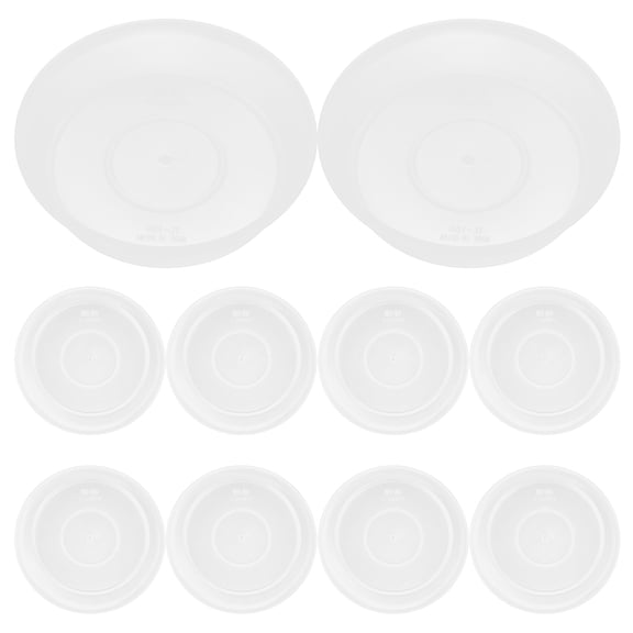 10 Pcs Large Plastic Flower Pot Trays Plant Saucers Planter Plates for Indoor Outdoor Plants Garden