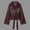 Red, variant on IUYRTFE Women Faux Leather Jacket Belted Lapel Collar Cropped Coat for Fall Winter Casual Daily Wear
