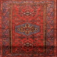 thumbnail image 1 of Ahgly Company Indoor Square Traditional Sienna Brown Persian Area Rugs, 6' Square, 1 of 6