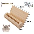 thumbnail image 2 of EastVita Rabbit Hay Rack, Guinea Pig Hay Feeder, Foldable Multi-Functional Fixed Type Wooden Hay Feeder Rabbit For Guinea Pigs, Chinchilla, Small Pets, 2 of 6