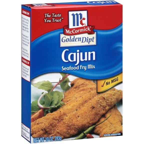 McCormick Golden Dipt Cajun Seafood Fry Mix, 10 oz H1