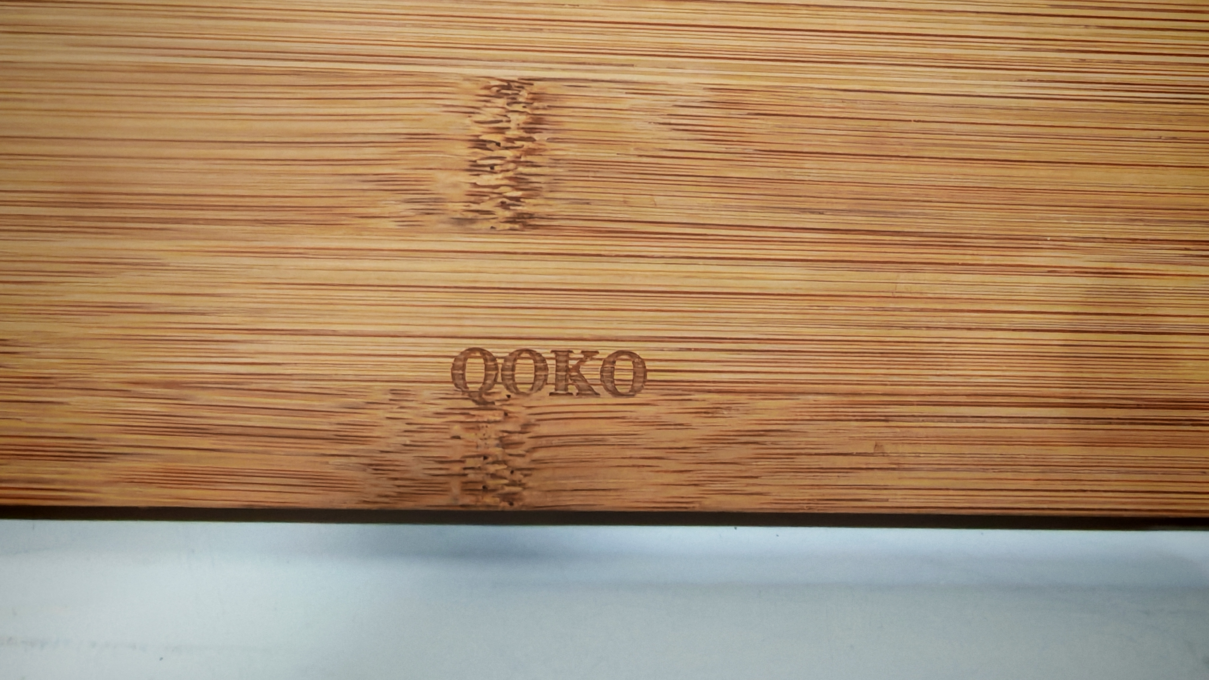 QOKO Premium Bamboo Cutting Board – Natural, Durable & Eco-Friendly Chopping Board for Kitchen – Lightweight, Knife-Friendly, Easy to Clean