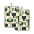 thumbnail image 7 of Yayeee Pot Holders Kitchen Heat Resistant with Pocket 7"x9.8" Cotton Oven Cooking Hot Pads, Green Circle, 7 of 7