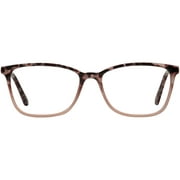 EV1 from Ellen DeGeneres Women's Rx'able Eyeglasses, Bette, Tortoise Gradient, 54.5 - 16.5 - 140, with Case