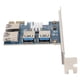 thumbnail image 2 of Divisor PCIE, PCIE 1 a 4 Puerto divisor vertical PCIE Tarjeta vertical PCI Express Claridad notable, 2 of 9