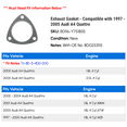 thumbnail image 2 of Exhaust Gasket - Compatible with 1997 - 2005 Audi A4 Quattro 1998 1999 2000 2001 2002 2003 2004, 2 of 2