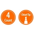 thumbnail image 5 of Pen+Gear Dry Erase Markers, Chisel Tip, Assorted Colors, 4 Count, 5 of 11