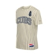 thumbnail image 3 of Men's New Era Cream Chicago Cubs Throwback Meshback Pinstripe T-Shirt, 3 of 4