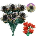 thumbnail image 5 of QOQ Unique Rainbow Rose Flower Building Set - Realistic Petal Bricks, Easy Assembly，The Best Gift for Mother's Day and Valentine's Day, 5 of 8