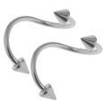 thumbnail image 4 of 16 piezas 16G bola variada surtida lengua ceja Labret ombligo vientre anillo Barbell Plata Yuyangstore Piercing Anillos Barbells, 4 of 8
