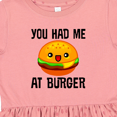 thumbnail image 4 of Inktastic You Had Me at Burger Girls Toddler Dress, 4 of 5