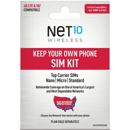 Net10 Bring Your Own Phone SIM Kit - GSM Compatible