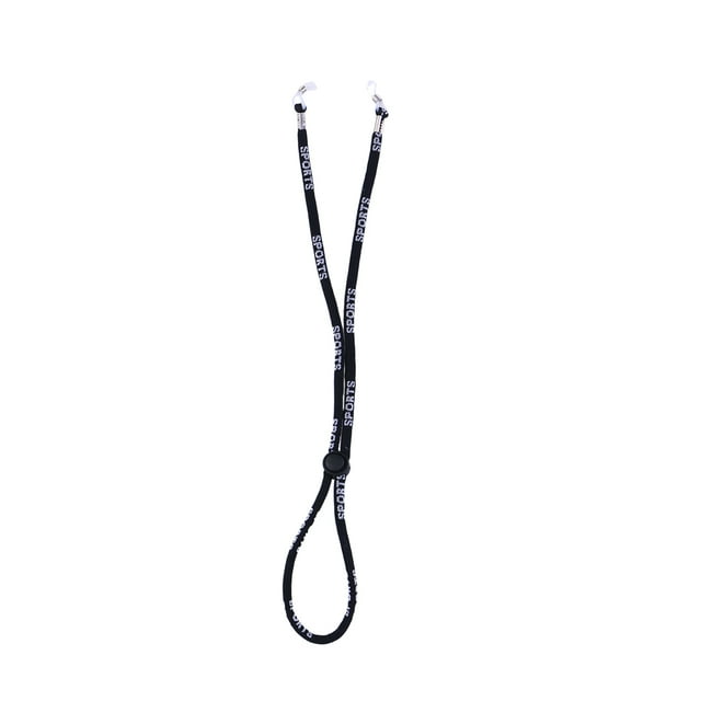 Sangle de Retenue pour Lunettes Noires en Polyester Durable Réglable et Antidérapant 0.25 Pouces de Large