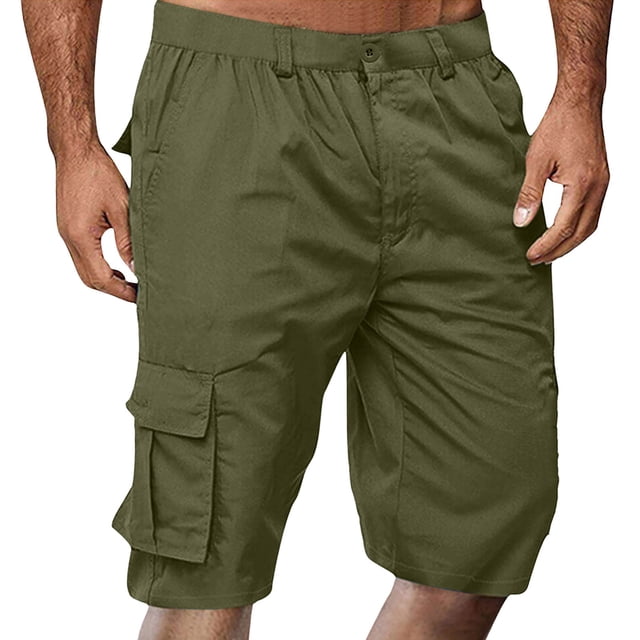 Pantalon Cargo pour Homme Coupe Ajustée Léger Confortable Plein Air Randonnée Travail Décontracté Tenue Quotidienne pour le Printemps et l'Été