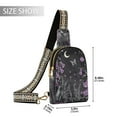 thumbnail image 2 of FORMRS Womens Crossbody Sling Bag Travel Daypack Shoulder Chest Backpack, Gothic Floral Print, 2 of 7
