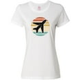 thumbnail image 3 of Inktastic Airplane Pilot Vintage Sunset Women's T-Shirt, 3 of 5