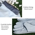 thumbnail image 3 of Multipurpose Pet Gloves for Biting,Long Sleeve Gardening Gloves,Puncture Proof Kevlar Gloves for Dog/Cat/Bird/Snake/Cactus/Pink (Gray) Laegsmetg, 3 of 5