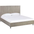 thumbnail image 3 of Modus Furniture Argento Wave-Patterned Bed in Misty Grey, 3 of 6