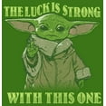 thumbnail image 2 of Men's Star Wars: The Mandalorian Grogu St. Patrick's Day The Luck is Strong With This One Graphic Tee Kelly Green 2X Large, 2 of 5
