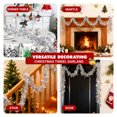 thumbnail image 7 of LAMPHOME 10 Pack 10ft Silver Tinsel Garland, 3.5in (9cm) Wide Glitter Metallic Twist Garland, Indoor Outdoor Decor for Christmas, Wedding, Party, 7 of 7