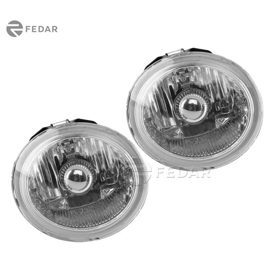 Fedar Clear Lens Fog Light Assembly Pair w/ Bulb Fits 2005 Nissan Murano Altima