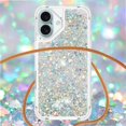 thumbnail image 3 of Funda FOXDOCK para iPhone 16 con Cuerda Ajustable, Brillo Líquido, Protección Antigolpes y Lente – Ideal para Regalo, 3 of 6