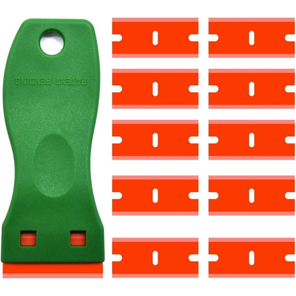 Mini Plastic Razor Blade Scraper, Double Edge Plastic Scraper Tool
