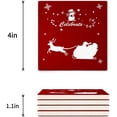 thumbnail image 3 of FMSHPON Merry Christmas Set of 6 Coaster for Drinks, Absorbent Ceramic Stone Coasters Cup Mat with Cork Base for Home Kitchen Room Coffee Table Bar Decor, 3 of 4