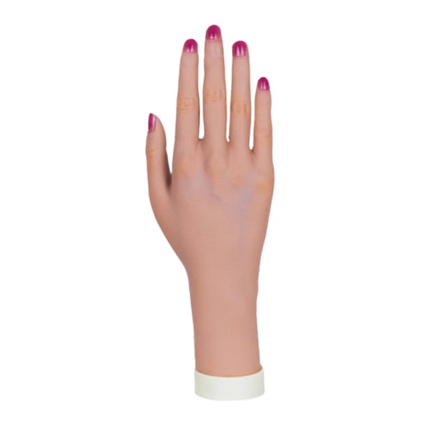 Mano de Maniquí Yuyangstore Suave para Entrenamiento de Uñas Accesorio Fotográfico