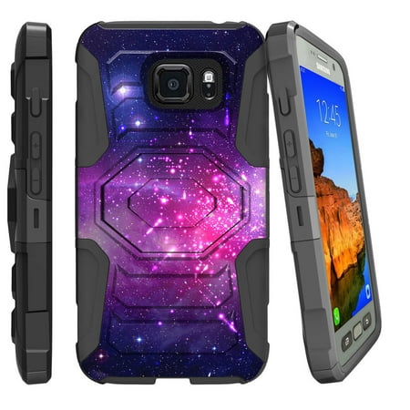 [ Galaxy 7-Active Case ][ G891-Active] Samsung S7 Active [Armor Reloaded] Rugged Case with Kickstand and Belt Clip - Heavenly