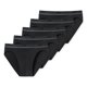 thumbnail image 1 of UNCOVER by SCHIESSER Calzoncillos para hombre, paquete de 5 - Calzoncillos riñoneros, tejido jersey sencillo, color liso Negro XL (X-Large), 1 of 4