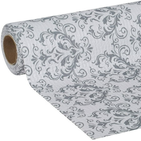 Easyliner Smooth Top 20 In X 6 Ft Shelf Liner Gray Damask