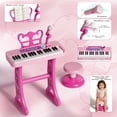 thumbnail image 4 of Keyboard Piano for Kids, 37 Keys Musical Instruments with Microphone & Stood & Chair, Musical Toys for 1 2 Years, Birthday Christmas Gifts for 1 2 3 Year Old Girls, 4 of 10