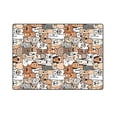 thumbnail image 3 of CADecor Funny Doodle Animals Dogs and Cats Throw Blanket Bed Sofa Blanket 58x80 inches, 3 of 3
