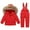 T5903 Red, variant on Mrzhqd Coat For Girls Toddler Size 2-3 Years Baby Boys Kids Hooded Down Jacket Ski Bib Pants Snowsuit Winter Warm Outfit Sets Long Sleeve Crew Neck Cute Print Girl Coat Beige