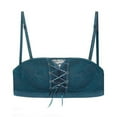 thumbnail image 1 of CAROOTU Strapless Lace Drawstring Bandeau for Daliy Push up Sponge Bra with Detachable Strap for Wedding, 1 of 7