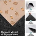 thumbnail image 3 of Light Brown Footballs and Cups Pattern Kitchen Rugs Sets Of 3,Kitchen Runner Rugs Non Skid Washable,Decorative Kitchen Floor Mats for Kitchen,Sink,Laundry,17"x30"+ 17"x47" + 17"x59", 3 of 6